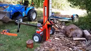 HUSKEE 22 TON LOG SPLITTER REVIEW