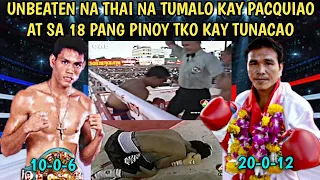 🇵🇭 Unbeaten Na Thai Tumalo Kay Pacquiao At Sa 18 Pang Pinoy TKO Kay Tunacao