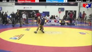 Schultz GR 55 KG Quarterfinal: Spenser Mango (U.S Army) vs. Nikko Triggas (NYAC)