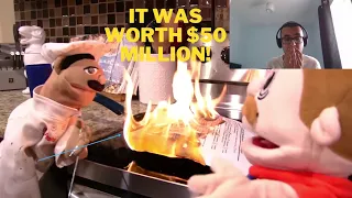 CHEF PEE PEE BURNS MARVIN'S CONTRACT TO GOODMAN! | SML Movie: The Contract! REACTION!