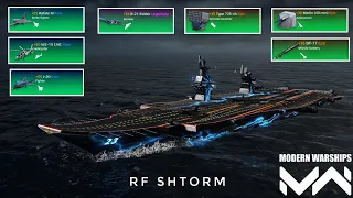 Modern Warships- RF Shtorm & B-21 Raider with full (dollar) items Ace combat gameplay