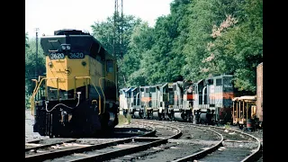 Taylor Yard (PA) NYS&W / D&H Power / O&W #901 switching - August 25, 1989