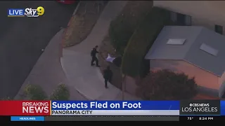 LAPD arrest pursuit suspect outside of home
