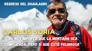 Carlos Soria "No nos importa que la montaña sea complicada pero sí que esté peligrosa"