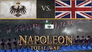 Napoleon Total War-- Online Multiplayer Battle: Prussia vs. Great Britain on Grassy Flatlands