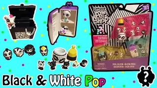 LPS Littlest Pet Shop Black & White POP Collection Special Pack Teensie Pets + Surprise Pet