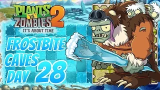 Frostbite Caves Day 28 Walkthrough | Plants Vs Zombies 2