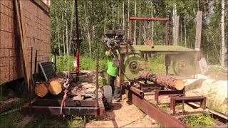 Off Grid Homesteading, Post And Beam Build, Milling Lumber.