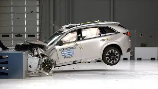 2024 Mazda CX-90 updated moderate overlap IIHS crash test