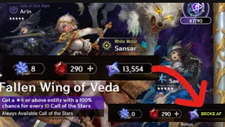 13k gem summons for 300 pull selector | Astra: Knights of Veda