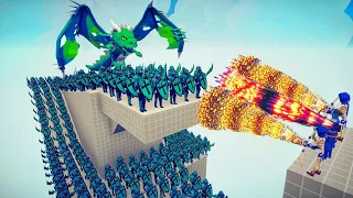 100x POISON ARMY + ACID DRAGON vs 3x EVERY GOD - Totally Accurate Battle Simulator TABS