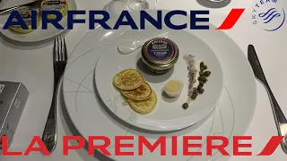 COMPLETE Air France First Class review, flight+lounge, JFK-CDG, May 21 La Premiere