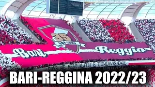 Bari-Reggina, Serie B [13/05/2023] (VIDEOTIFO E SPETTACOLARE COREOGRAFIA 35 ANNI GEMELLAGGIO)