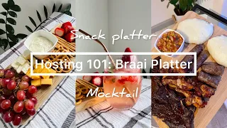 Cook with me: Uncooked chakalaka| Snack platter| Strawberry mocktail| Braaiplatter