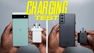 Google Pixel 6a vs Galaxy S21FE | ULTIMATE Charging Test