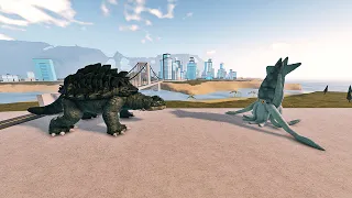 Kamoebas vs Gezora Battle | Kaiju Universe