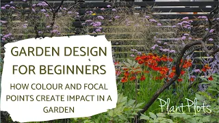 How colour and a focal point can transform a garden | Brilliantly Simple Garden Design by PlantPlots