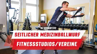 Feuer im Herzen Challenge – Fitnessstudios & V - Disziplin #5 - Seitl. Medizinballwurf(Alternative)