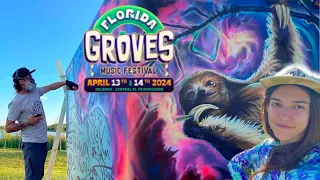 Painting a Stoner Sloth at Florida Groves 2024