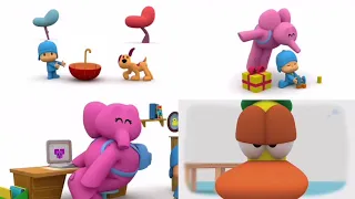 pocoyo but its the first episode from each season played at the same time