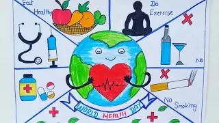 world Health Day Drawing|World Health Day Poster|Poster on world Health day|world health day|health