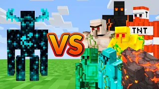 WARDEN GOLEM vs ALL GOLEMS - Minecraft Mob Battle