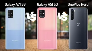 Samsung Galaxy A71 5G vs Samsung Galaxy A51 5G vs OnePlus Nord