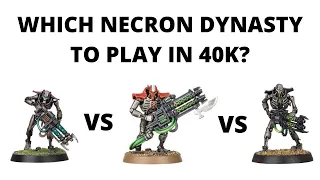 Which Necron Dynasty to Play in Warhammer 40K - Necrons Army Tactics