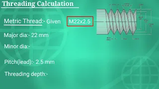 How to Make Threading Calculation|| Metric thread Calculation Without Chart💥💥💥😲😲😲