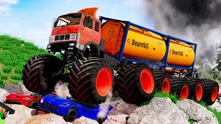 Monster Truck Crashes #34 - Beamng drive