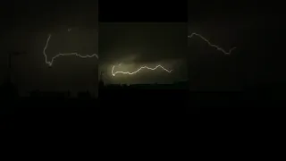 ⚡⛈Thunder and Lightning Strikes🎶🎶 #lightning #nature