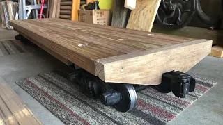 Backyard Railroad: 7.5" Gauge 5 Foot Flatbed Wood Deck Train Car