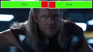 Black Widow & Thor vs. Hulk with healthbars (Edited By @GabrielDietrichson)