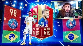 OMG 98 TOTS NEYMAR PACKED IN WL REWARDS!! 50 RED PLAYER PICKS!! FIFA 19