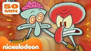 Spongebob | 50 Menit Squidward Kesal 🙄 | Nickelodeon Bahasa