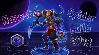 Heroes of the Storm Gameplay (HotS) Nazeebo - How to Spider Build.