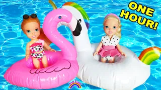 Elsie and Annie Pool Party Kids Stories | 1 Hour Video