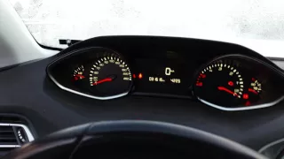 2014 Peugeot 308 1.6hdi cold start -27C