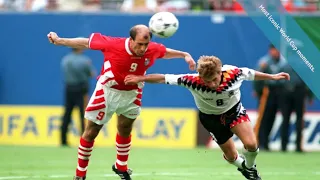 Letchkov`s diving header against Germany at the 1994 World Cup. Most iconic World Cup moments.