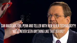 Can Magician fool Penn and Teller with new Alien Technology?!!