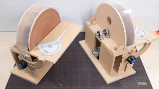 Tabletop disk sander with small motor