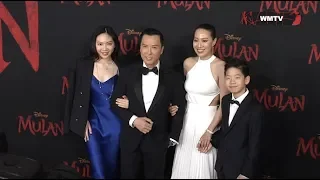 Donnie Yen and Family arrive at Disney's 'Mulan' Los Angeles Film premiere