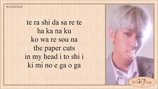 EXO CBX (엑소) - Paper Cuts (Easy Lyrics)