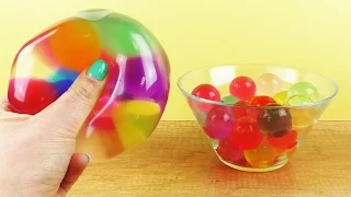 XXL ANTISTRESSBALL mit bunten Wasserperlen | Extrem Orbeez Ballon Experiment