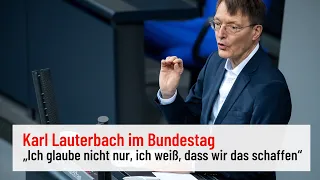 Karl Lauterbachs erste Rede im Bundestag: So will er gegen Corona vorgehen...