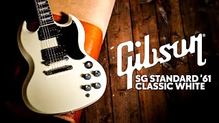 Peach Picks! | Gibson SG Standard '61 | Classic White *U.K Exclusive*