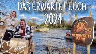 Serengeti-Park 2024 | Das erwartet Euch zur 50. Saison | Saisonstart ☀️🐒