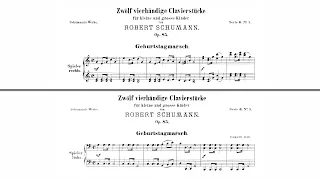 Schumann Op.85, 12 vierhändige Klavierstücke (Margolina + von Arnim)