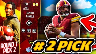 #2 PICK JAYDEN DANIELS USES HIS ROCKET ARM TO DISECT THE D -  Madden 24 Ultimate Team "NFL Draft"