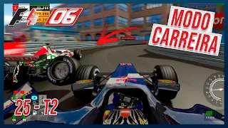 F1 2006 PS3 Championship Edition Modo Carreira EP 25 T2 GP MONACO - DESAFIO IMENSO EM MONTE CARLO!!